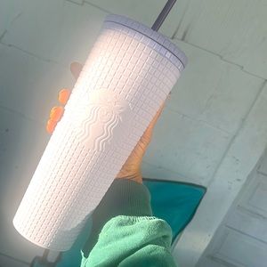 Starbucks Lilac Purple Grid Cup
